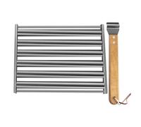 Flaroey Rastrelliera per Rulli per Salsicce con Rulli per Hot Dog, Rastrelliera per Rotoli per Salsicce In Acciaio Inossidabile per Barbecue, Rullo per Hot Dog per da L