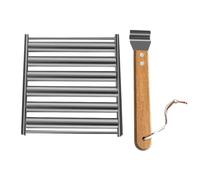 Flaroey Rastrelliera per Rulli per Salsicce con Rullo per Hot Dog, Rastrelliera per Rotoli per Salsicce In Acciaio Inossidabile per Barbecue, Rullo per Hot Dog per da S