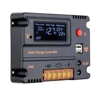 Flaroey Regolatore di Carica Solare 20A Pannello Solare 12V/24V Regolatore della Batteria Interruttore Automatico Compensazione della Temperatura del Controller Solare