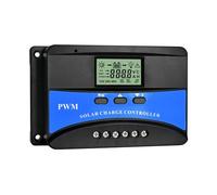 Flaroey Regolatore di Carica Solare Regolatore Batteria Personalizzato Pannello Solare 30A, Automatico 12V/24V/48V PWM per FLD/LiFePO4/SLD/GEL