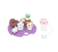 Flaroey Resina Micro-Paesaggio Halloween Fluorescente DIY Tazza Copertura Decorazione Tridimensionale Tappo di Paglia Tappo Antipolvere B