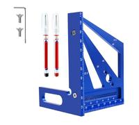 Flaroey Righello di Misurazione Multi-Angolo 3D, Strumento SpeedSquare per La Lavorazione del Legno da 7x8 Pollici per Ingegneria e Costruzione