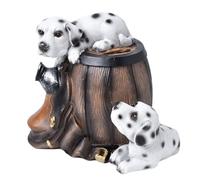 Flaroey Salvadanaio In Resina A Forma di Cane, Statuetta, Barattolo per Monete, Giocattolo, Salvadanaio, Decorazione da Tavolo, Regalo di Compleanno per Bambini A