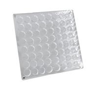 Flaroey Scatola per Display con Conchiglia Magnetica Acrilica, Perline di Pietre Preziose Diamantate, Scatola per Organizer per Esposizione, Griglia, Conchiglia In Acrilico Trasparente, F