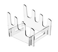 Flaroey Scolapiatti Ad Asciugatura Grande Capacità Risparmio Spazio, Supporto per Piatti Monotier In Acrilico (3 Scomparti)