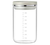 Flaroey Serbatoio di Stoccaggio In Vetro Borosilicato Ad Alto Tenore di Carbonio Sigillato A Pressione Set di Contenitori Rotondi Ermetici M