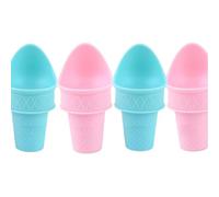 Flaroey Set di Strumenti per Gelato e Ghiaccioli, Cucchiaio da Gelato, Set di Mini Coni Riutilizzabili, Presa In Plastica per Biscotti, Cottura D