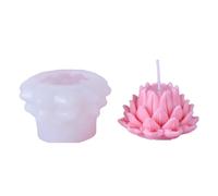 Flaroey Simulazione Candela di Stampo in Silicone Fiore Fiore Sapone Profumo Ornamenti Creazione di Torta al Cioccolato Regalo Facile da Usare,B