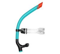 Flaroey Snorkel da Nuoto con Valvola di Purga Ad Una Via per Allenamento in Vasca per Adulti, Giovani e Bambini, Colore Blu Lago