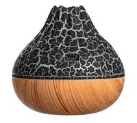 Flaroey Umidificatore D'Aria Umidificatore USB Diffusore di D'Acqua Purificatore D'Aria Umidificatore A Sette Colori Nero