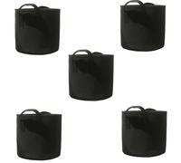 Flaroey Vasi In Tessuto Nero Resistente, Sacchetti per La Coltivazione di/Fiori/Piante, Vasi In Tessuto Non Tessuto Ispessito con Manici (5)
