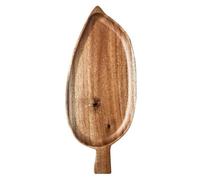 Flaroey Vassoio In Legno A Forma di Foglia per il Tè Pomeridiano Vassoio per Sushi Occidentale Vassoio per Frutta da Dessert Vassoio per Alimenti In Legno Impermeabile Piccolo