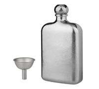 FLASCH di titanio Ultra leggera Whisky Place portatile 230 ml Pure Castino per vite di costruzione in titanio Congela con imbuto per viaggi in campeggio all'aperto
