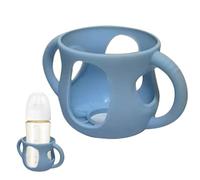 Flaschen Hülle | Silikon Babyflasche Schutz | Mit Griffen Bruchsicher | Spülmaschinengeeignet, Rutschfest & Stoßfest für Milchflaschen ideal für Neugeborene, Säuglinge & Unterwegs