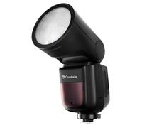 Flash a slitta Quadralite Stroboss V1 per Nikon