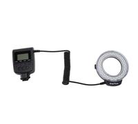 Flash anulare LED macro, luce flash con anelli adattatori display LCD e diffusore flash, luce flash anulare per fotocamera per fotografia macro, fotografia di piante