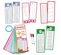 Flash Cards - Learning Game | Double-Sided Interactive Learning Game with 2 Dry Erase Pens, Multiplication Flash Cards for Classroom and Homeschool, Math Lessons to Learn Moltiplication