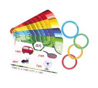 Flash Cards, Sound Recognition Skills, Letter Sounds Color Coded Easy Grip Bright Illustrations with Vowel Practice, Kids Learning for Kindergarten & Elementary, 4,8 x 3,6 pollici
