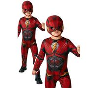 Flash Costume Ragazzi Bambini Supereroe Dc Fumetto Decorato Deress Completo