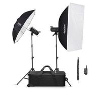 Flash da studio Godox SK300IIV-C Kit doppio con softbox e trasmettitore XT16