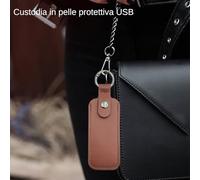 Flash Drive Case, Artificial Leather 9x4cm | Leather USB Flash with Waterproof Scratch Resistant Storage, Travel, Office, School, Thumb Flaşh Drive Holder | Portable