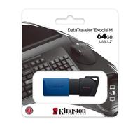 FLASH DRIVE KINGSTON USB 3.0 64GB "EXODIAM"- USB3.2 - DTXM/64GB - NERO+BLU