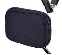 Flash Drive Storage Bag - Custodia compatta e durevole con chiusura lampo | Protezione eva Shell interno morbido, custodia da viaggio portatile per unità USB, schede di memoria, schede e schede