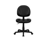 Flash Furniture bt-688-bk-gg Mid-Back Sedia ergonomica da Ufficio in Pelle Nera