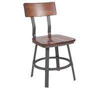 Flash Furniture - posti a sedere per ristorante, legno, noce rustico