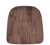 Flash Furniture Sedie da Ristorante in Metallo colorato, Legno, Noce Rustico, 4er-Packung