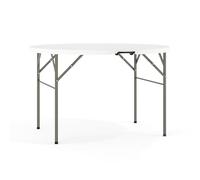 Flash Furniture Tavolo Pieghevole in plastica 48RND, Granito Bianco, 48' Round