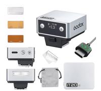 Flash GODOX IT20 F per Fujifilm, IT20F TTL Auto-flash, Compatibile con Fujifilm X100VI GFX100RF XS20 XS10 XT30 II XT5 XM5 GFX50S GFX50R X-T4 X-T3 X-E4 (Argento)