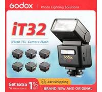 Flash Godox iT32 X5 TTL wireless con attacco magnetico e trigger X5 per fotocamere Sony, Nikon, Canon, Fujifilm e Olympus