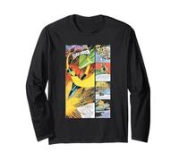 Flash Gordon Battaglia Eroica Retro Comic Frames Maglia a Manica