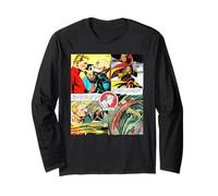 Flash Gordon Cattura Ming Retro Comic Frames Maglia a Manica