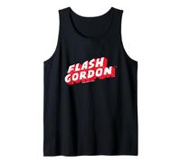 Flash Gordon Effetto Flash Retro Comic Text Logo Canotta