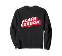 Flash Gordon Effetto Flash Retro Comic Text Logo Felpa