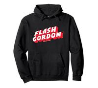 Flash Gordon Effetto Flash Retro Comic Text Logo Felpa con Cappuccio