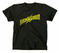 Flash Gordon Logo T-Shirt Retro Cult Comic Logo Fanshirt Fan Ming