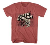 Flash Gordon - Mappa Razzo Flash - Manica Corta - Heather - Adulti - T-Shirt