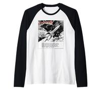 Flash Gordon Nave Spaziale in Orbita retrò Fumetto Maglia con Maniche Raglan