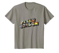 Flash Gordon Retro Comic Text Logo Bambini Maglietta