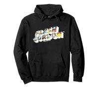 Flash Gordon Retro Testo Logo Comic Felpa con Cappuccio