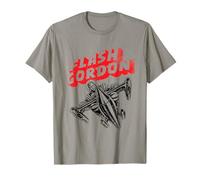 Flash Gordon su Razzo Spaziale retrò Fumetto Maglietta