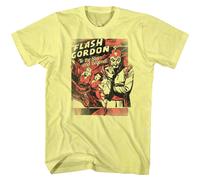 Flash Gordon T-Shirt Manica Corta Heather Giallo Cotone 100% S-2XL