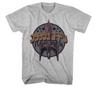 Flash Gordon T-Shirt Manica Corta Heather Grigio Preshrunk Girocollo
