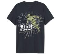 Flash L'Uomo Più Veloce Vivo Maglietta Slim Fit Da Uomo, Lavaggio Nero, XX-Large