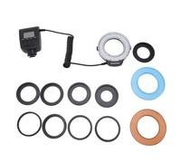 Flash Macro Anulare per Fotocamere DSLR, Luce Flash LED con Display LCD, Anelli Adattatori e Diffusori Flash, Flash Macro Anulare LED Speedlite