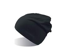 FLASH NERO LONG BEANIE HAT cuffia in Cotone lunga cappello BERRETTO IN MAGLIA