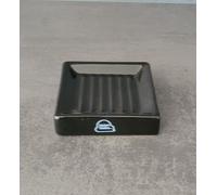 Flash Nero Porta Sapone Gres Con Lucido Superficie